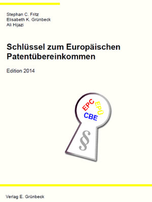Buchcover Schlüssel zum Europäischen Patentübereinkommen - Edition 2019 | Stephan C. Fritz | EAN 9783945863121 | ISBN 3-945863-12-0 | ISBN 978-3-945863-12-1