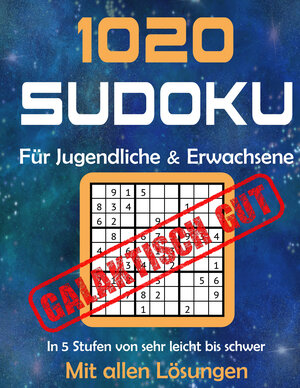 Buchcover 1020 Sudoku Rätsel für Jugendliche und Erwachsene | EAN 9783945978122 | ISBN 3-945978-12-2 | ISBN 978-3-945978-12-2