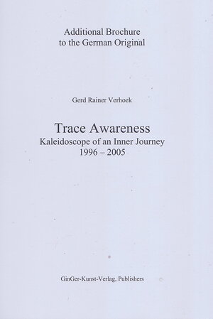 Buchcover Trace-Awareness | Gerd Rainer Verhoek | EAN 9783945995013 | ISBN 3-945995-01-9 | ISBN 978-3-945995-01-3