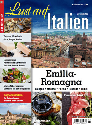 Buchcover Lust auf Italien - Emilia Romagna 2/2016  | EAN 9783946032168 | ISBN 3-946032-16-8 | ISBN 978-3-946032-16-8
