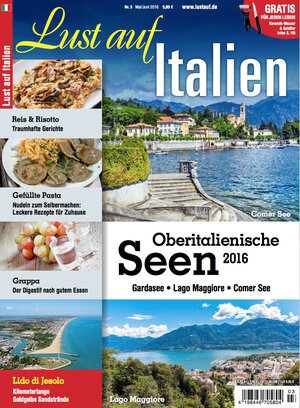 Buchcover Lust auf Italien - Oberitalienische Seen 3/2016  | EAN 9783946032182 | ISBN 3-946032-18-4 | ISBN 978-3-946032-18-2