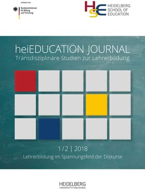 Buchcover heiEDUCATION JOURNAL / Lehrerbildung im Spannungsfeld der Diskurse  | EAN 9783946054962 | ISBN 3-946054-96-X | ISBN 978-3-946054-96-2