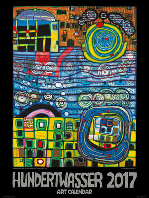 Buchcover Großer Hundertwasser Art Calendar 2017  | EAN 9783946177005 | ISBN 3-946177-00-X | ISBN 978-3-946177-00-5