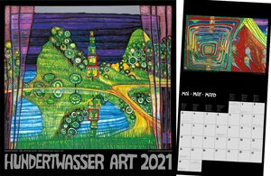 Buchcover Hundertwasser Broschürenkalender Art 2021  | EAN 9783946177821 | ISBN 3-946177-82-4 | ISBN 978-3-946177-82-1