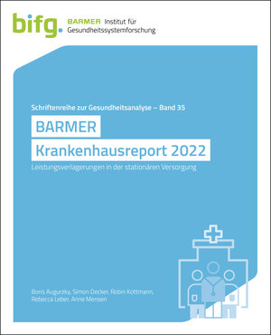 Buchcover BARMER Krankenhausreport 2022 | Boris Augurzky | EAN 9783946199755 | ISBN 3-946199-75-5 | ISBN 978-3-946199-75-5