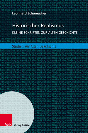Buchcover Historischer Realismus | Leonhard Schumacher | EAN 9783946317241 | ISBN 3-946317-24-3 | ISBN 978-3-946317-24-1