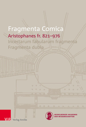 Buchcover FrC 10.11 Aristophanes fr. 821–976 | Andreas Bagordo | EAN 9783946317364 | ISBN 3-946317-36-7 | ISBN 978-3-946317-36-4