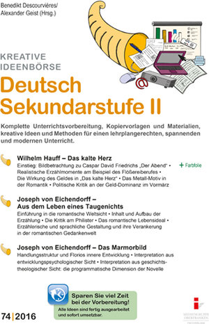 Buchcover 74. Deutsch Sekundarstufe II | Alexander Geist | EAN 9783946321415 | ISBN 3-946321-41-0 | ISBN 978-3-946321-41-5