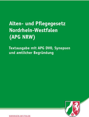 Buchcover Alten- und Pflegegesetz Nordrhein-Westfalen (APG NRW)  | EAN 9783946374657 | ISBN 3-946374-65-4 | ISBN 978-3-946374-65-7