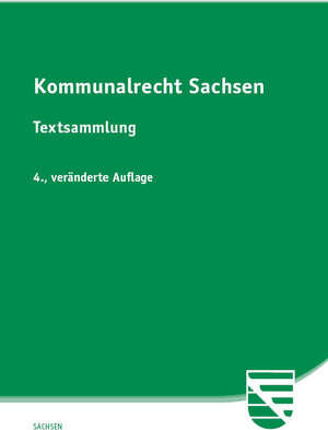 Buchcover Kommunalrecht Sachsen | EAN 9783946374817 | ISBN 3-946374-81-6 | ISBN 978-3-946374-81-7