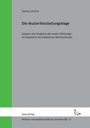 Buchcover Die Musterfeststellungsklage | Sandra Severin | EAN 9783946392170 | ISBN 3-946392-17-2 | ISBN 978-3-946392-17-0