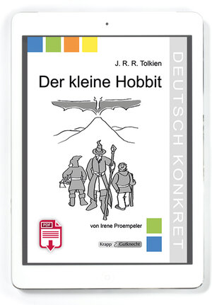 Buchcover Der kleine Hobbit – J.R.R. Tolkien – Lehrerheft PDF – Einzellizenz | Irene Proempeler | EAN 9783946482956 | ISBN 3-946482-95-3 | ISBN 978-3-946482-95-6