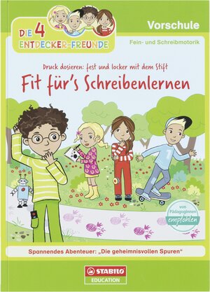 Buchcover Die 4 Entdecker-Freunde - Fit für's Schreibenlernen  | EAN 9783946508007 | ISBN 3-946508-00-6 | ISBN 978-3-946508-00-7