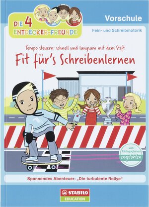 Buchcover Die 4 Entdecker-Freunde - Fit für's Schreibenlernen  | EAN 9783946508038 | ISBN 3-946508-03-0 | ISBN 978-3-946508-03-8