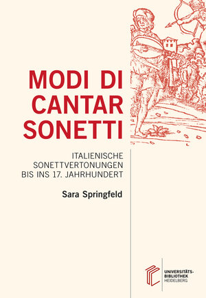 Buchcover Modi di cantar sonetti | Sara Springfeld | EAN 9783946531913 | ISBN 3-946531-91-1 | ISBN 978-3-946531-91-3