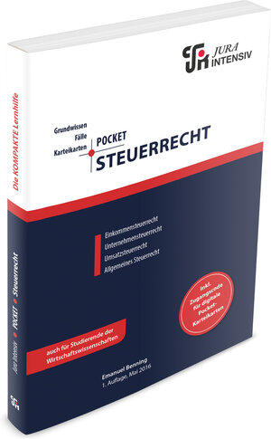 Buchcover Pocket Steuerrecht | Emanuel Benning | EAN 9783946549079 | ISBN 3-946549-07-1 | ISBN 978-3-946549-07-9