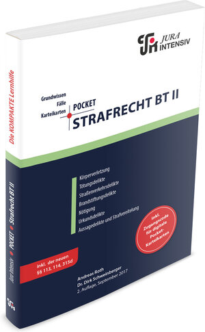 Buchcover Pocket Strafrecht BT II | Andreas Roth | EAN 9783946549277 | ISBN 3-946549-27-6 | ISBN 978-3-946549-27-7