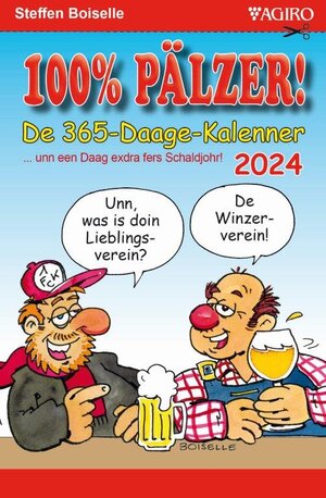 Buchcover 100%-PÄLZER! 365-Daage-Kalenner 2024 | Steffen Boiselle | EAN 9783946587507 | ISBN 3-946587-50-X | ISBN 978-3-946587-50-7