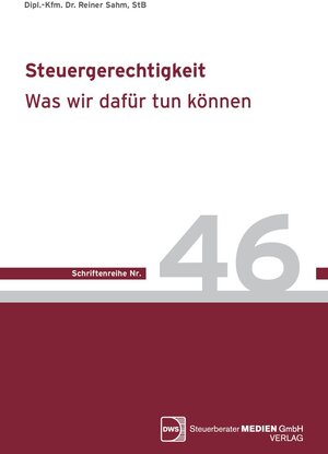 Buchcover Steuergerechtigkeit | Reiner Dr. Sahm | EAN 9783946883364 | ISBN 3-946883-36-2 | ISBN 978-3-946883-36-4