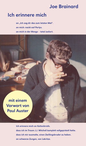 Buchcover Ich erinnere mich | Joe Brainard | EAN 9783946896425 | ISBN 3-946896-42-1 | ISBN 978-3-946896-42-5