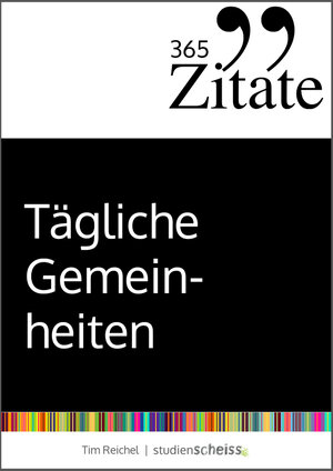 Buchcover 365 Zitate für tägliche Gemeinheiten | Tim Reichel | EAN 9783946943358 | ISBN 3-946943-35-7 | ISBN 978-3-946943-35-8