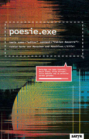 Buchcover poesie.exe | Saša Stanišić   | EAN 9783947106615 | ISBN 3-947106-61-0 | ISBN 978-3-947106-61-5