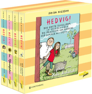 Buchcover Hedvig! Alle Geschichten (11 CDs): Das erste Schuljahr, Im Pferdefieber, Die Prinzessin von Hardemo, Der Sommer mit Specki gelesen von Heike Makatsch | Frida Nilsson | EAN 9783947161317 | ISBN 3-947161-31-X | ISBN 978-3-947161-31-7