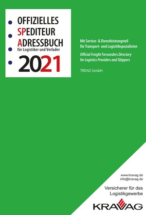 Buchcover Offizielles Spediteur-Adressbuch 2021  | EAN 9783947172153 | ISBN 3-947172-15-X | ISBN 978-3-947172-15-3