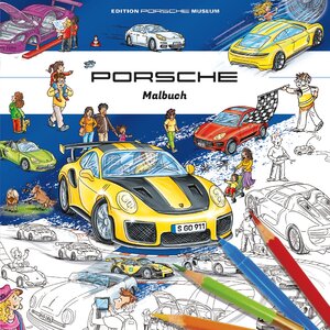 Buchcover Porsche Malbuch für Kinder  | EAN 9783947188666 | ISBN 3-947188-66-8 | ISBN 978-3-947188-66-6