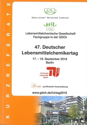 Buchcover 47. Deutscher Lebensmittelchemikertag  | EAN 9783947197088 | ISBN 3-947197-08-X | ISBN 978-3-947197-08-8