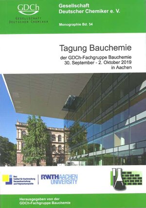 Buchcover Tagung Bauchemie, 30. September - 2. Oktober 2019 in Aachen  | EAN 9783947197132 | ISBN 3-947197-13-6 | ISBN 978-3-947197-13-2