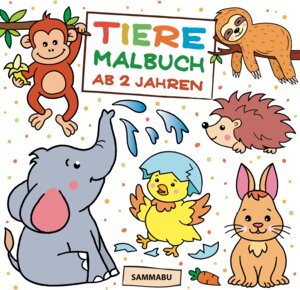 Buchcover Tiere Malbuch ab 2 Jahren  | EAN 9783947229772 | ISBN 3-947229-77-1 | ISBN 978-3-947229-77-2