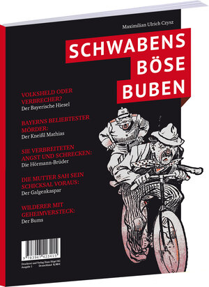 Buchcover Schwabens böse Buben | Maximilian Ulrich Czysz | EAN 9783947423415 | ISBN 3-947423-41-1 | ISBN 978-3-947423-41-5
