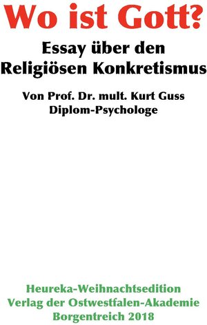 Buchcover Wo ist Gott? | Kurt Guss | EAN 9783947435074 | ISBN 3-947435-07-X | ISBN 978-3-947435-07-4