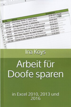 Buchcover Arbeit für Doofe sparen | Ina Koys | EAN 9783947536054 | ISBN 3-947536-05-4 | ISBN 978-3-947536-05-4