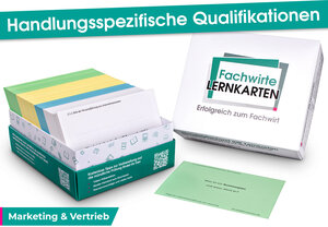 Buchcover Handlungsspezifische Qualifikationen - Lernkarten Marketing & Vertrieb | David Guttmann | EAN 9783947579129 | ISBN 3-947579-12-8 | ISBN 978-3-947579-12-9