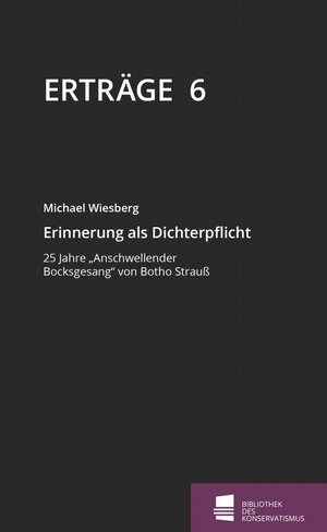 Buchcover Erinnerung als Dichterpflicht | Michael Wiesberg | EAN 9783947600007 | ISBN 3-947600-00-3 | ISBN 978-3-947600-00-7