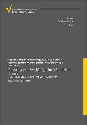 Buchcover Gewalt gegen Beschäftigte im öffentlichen Dienst | Katharina Bühren | EAN 9783947661107 | ISBN 3-947661-10-X | ISBN 978-3-947661-10-7