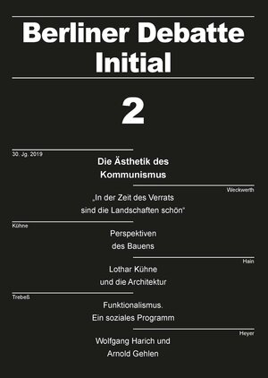 Buchcover Die Ästhetik des Kommunismus – Lothar Kühne | Michael Brie | EAN 9783947802241 | ISBN 3-947802-24-2 | ISBN 978-3-947802-24-1