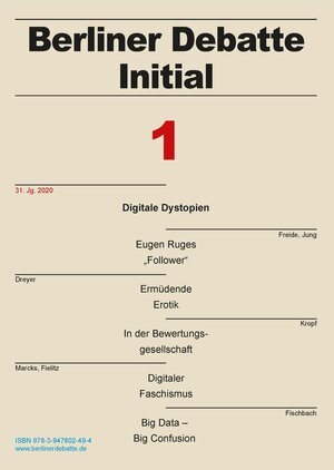 Buchcover Digitale Dystopien | Ulrich Busch | EAN 9783947802494 | ISBN 3-947802-49-8 | ISBN 978-3-947802-49-4