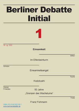 Buchcover Einsamkeit | Cornelia Bogen | EAN 9783947802951 | ISBN 3-947802-95-1 | ISBN 978-3-947802-95-1