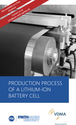 Buchcover PRODUCTION PROCESS OF A LITHIUM-ION BATTERY CELL | Heiner Heimes | EAN 9783947920273 | ISBN 3-947920-27-X | ISBN 978-3-947920-27-3