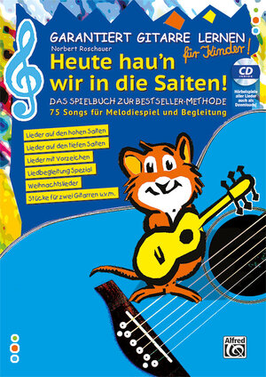 Buchcover Garantiert Gitarre lernen für Kinder – HEUTE HAU'N WIR IN DIE SAITEN | Norbert Roschauer | EAN 9783947998104 | ISBN 3-947998-10-4 | ISBN 978-3-947998-10-4