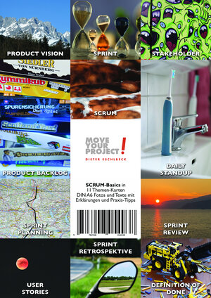 Buchcover SCRUM Basics: 11 Foto-Themen-Karten | Dieter Eschlbeck | EAN 9783948054038 | ISBN 3-948054-03-7 | ISBN 978-3-948054-03-8