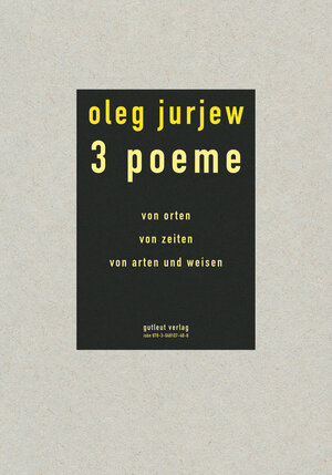 Buchcover 3 Poeme | Jurjew Oleg | EAN 9783948107147 | ISBN 3-948107-14-9 | ISBN 978-3-948107-14-7