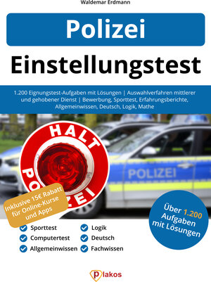 Buchcover Einstellungstest Polizei | EAN 9783948144821 | ISBN 3-948144-82-6 | ISBN 978-3-948144-82-1