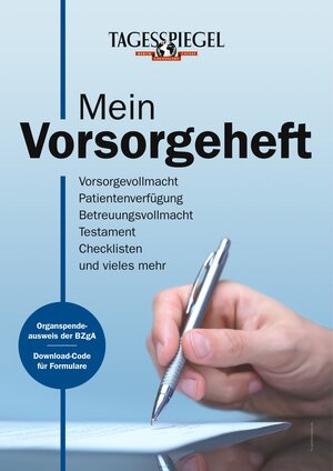 Buchcover Mein Vorsorgeheft  | EAN 9783948178000 | ISBN 3-948178-00-3 | ISBN 978-3-948178-00-0