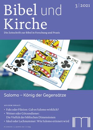 Buchcover Bibel und Kirche / Salomo  | EAN 9783948219086 | ISBN 3-948219-08-7 | ISBN 978-3-948219-08-6