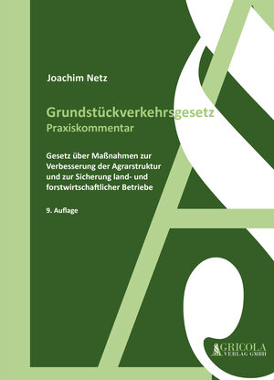 Buchcover Grundstückverkehrsgesetz | Joachim Netz | EAN 9783948248024 | ISBN 3-948248-02-8 | ISBN 978-3-948248-02-4