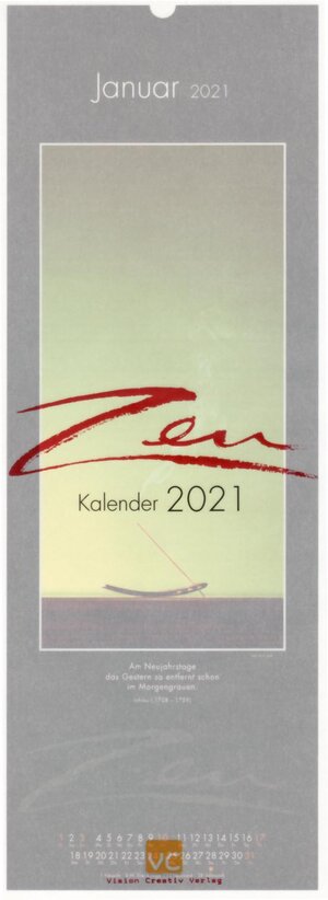 Buchcover Zen-Kalender 2021  | EAN 9783948276072 | ISBN 3-948276-07-2 | ISBN 978-3-948276-07-2